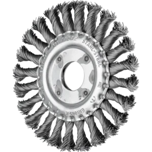 115mm (4.5") Centre Hole Knotted Wheel Brush